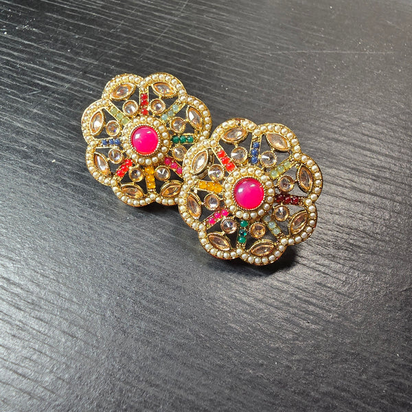 Multicoloured  statement stud