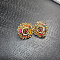 Multi coloured statement stud